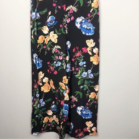 PARKER | Tommi Floral Flutter Sleeve Black Jumpsuit Cropped Women’s Size 6 - Picture 6 of 14